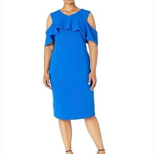 RACHEL Rachel Roy Vibrant Blue Midi Dress